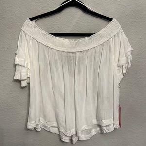 Nwt Flowy off the shoulder top